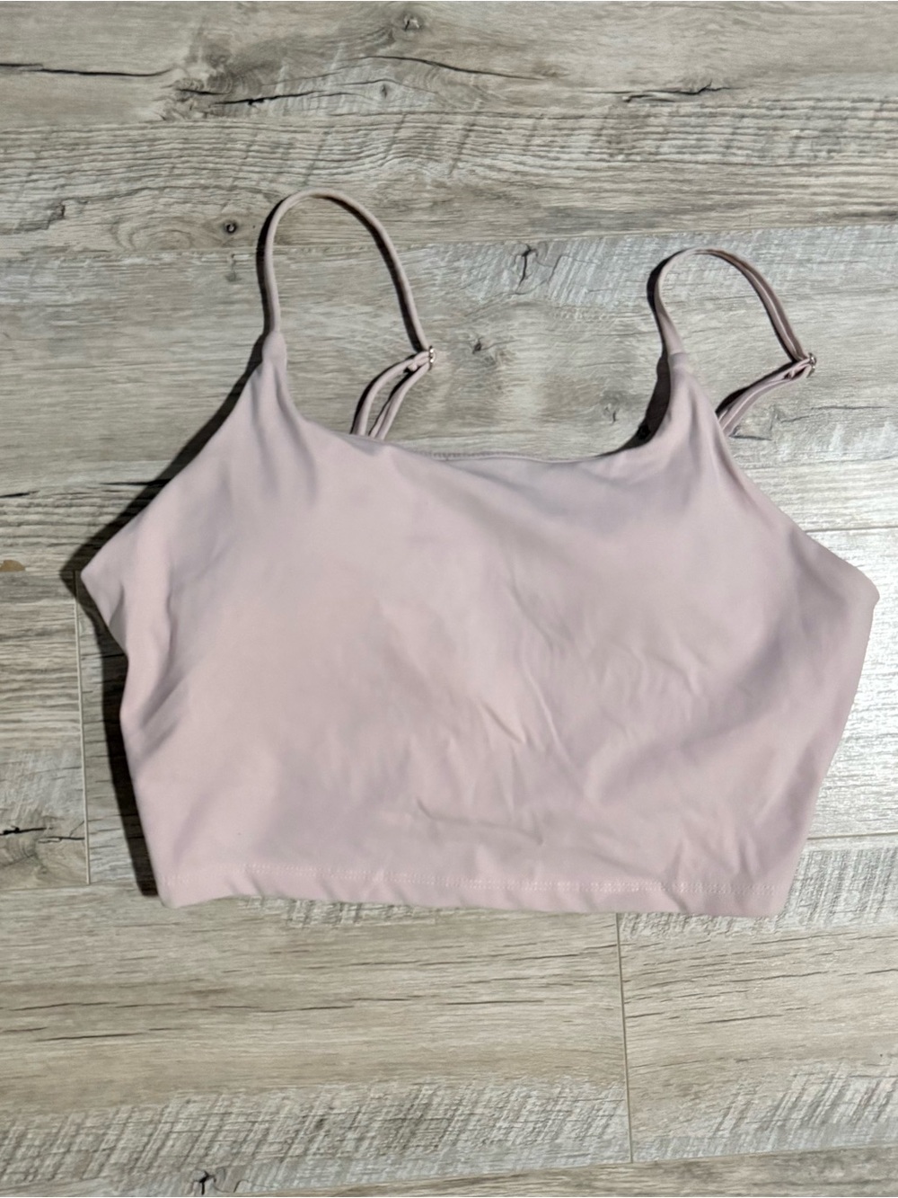 Women's Light Pink Stretch Sports Bra